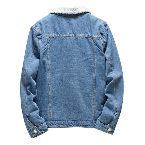 Winter Coats for Men Thicken Warm Zip Up Vintage Hunting Long Sleeve Fleece Lined Sherpa Big and Tall Streetwear3