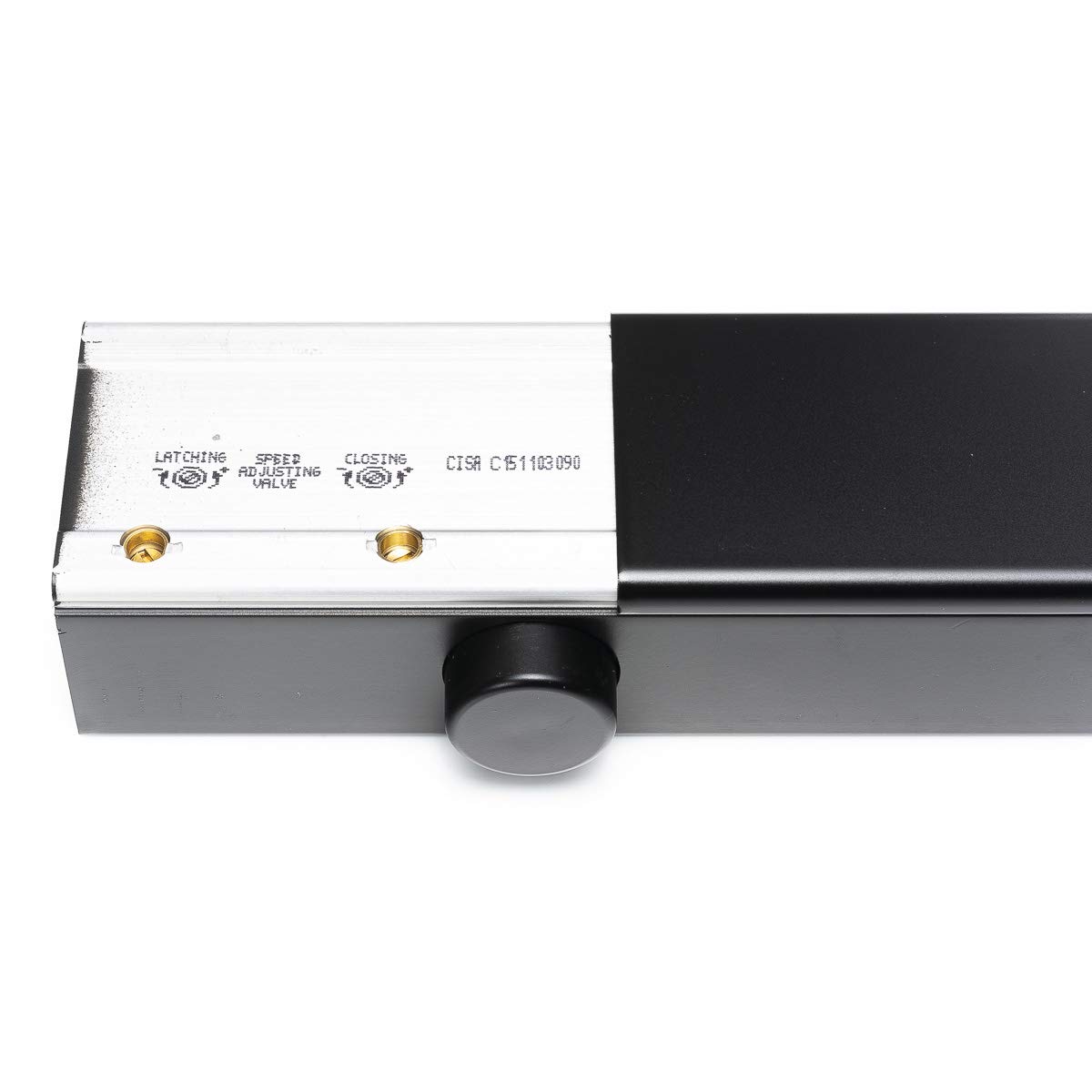 CISA 1C151103090, Chiudiporta Multiforza Professional Plus 2 con Arresto, EN 2-4, Nero Opaco, Largh. Porta Max 850-1100