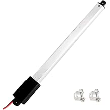 JQDML 12V Mini Linear Actuator 6 Inch Stroke, 7.2lbs/32N IP54 Waterproof