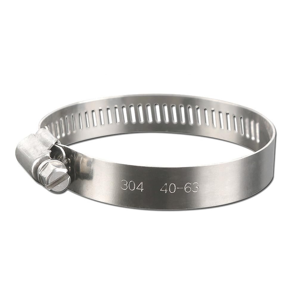 Abrazadera de manguera de acero inoxidable ajustable de 8 mm a 700 mm, tamaño de tornillo sin fin, aro de clip, abrazaderas de manguera a presión, 10 unidades, 350, 450 mm