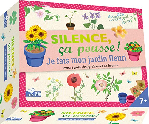 Je fais mon jardin fleuri: Coffret avec 2 pots, des graines et de la terre