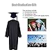 LEWOTE 2024 Matte Adult Graduation Gown Cap Tassel Set with 2024 Years Charm