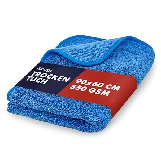 LICARGO® Mikrofasertuch extra groß 90x60cm - extrem saugstark und schonend weich - Twisted Microfaser Auto Trockentuch - fusselfreie Reinigungstücher für Auto & Motorrad 550 GSM