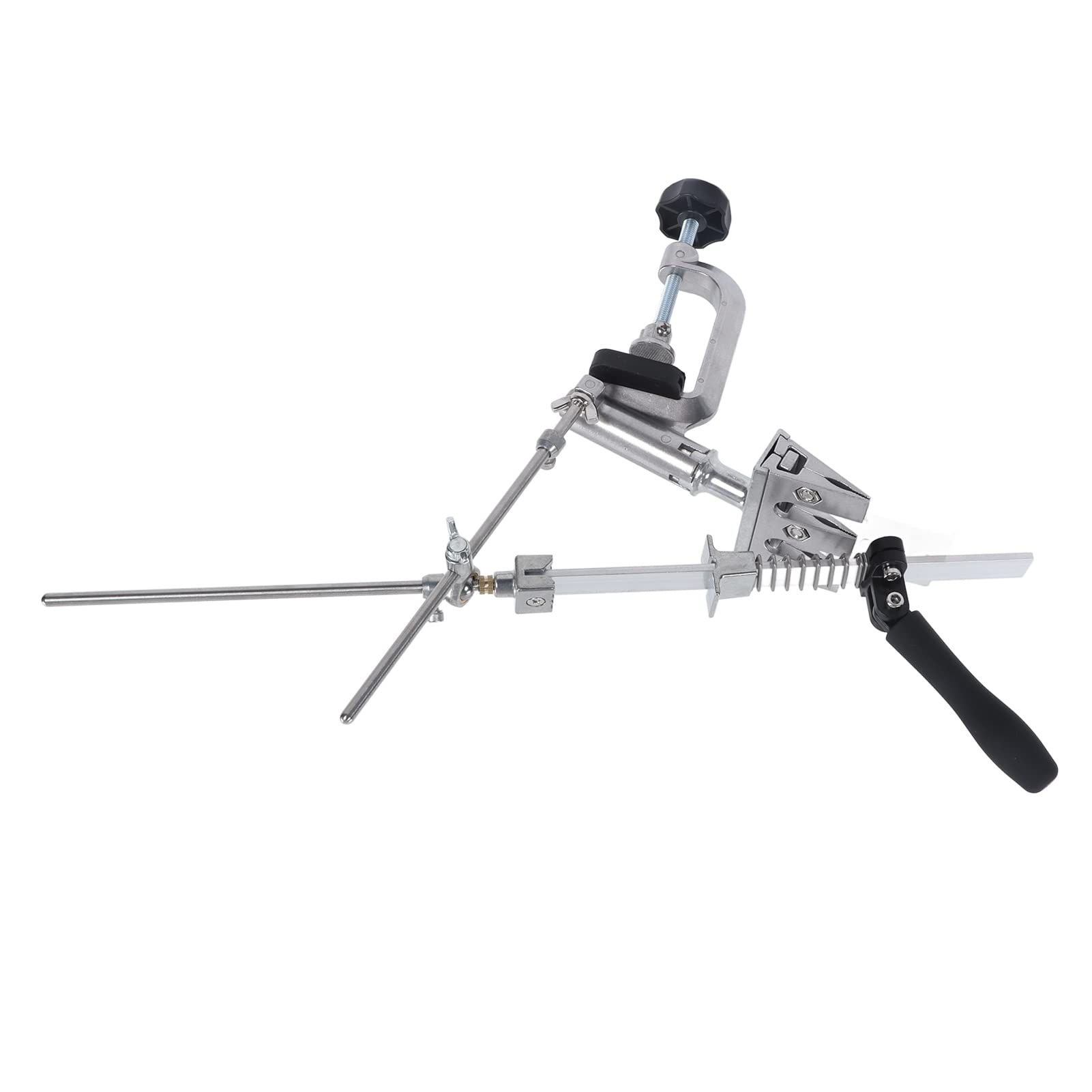 Set di Pietre per Affilare i Coltelli Set di Pietre per Affilare in Acciaio Inossidabile con Supporto per la Rotazione di 360° e 10 con Angolo Regolabile per Cuochi Domestici, Cacciatori e