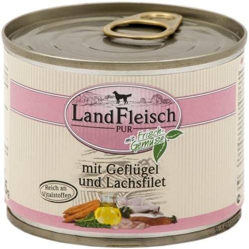 LandFleisch | Pur Geflügel & Lachsfilet | 12 x 195 g