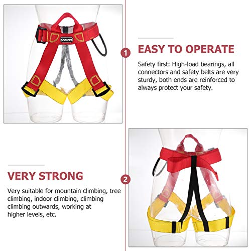 BESPORTBLE Meio Corpo Escalada Arnês Cinto de Segurança Cinto De Proteção Da Cintura para Montanhism