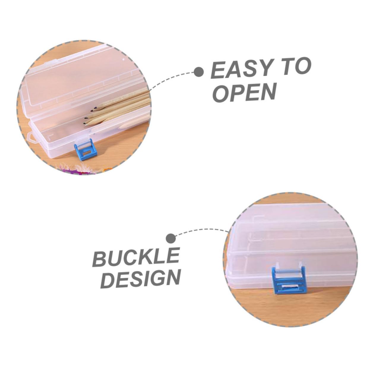 Gadpiparty 3 Set Contenitore Per Pennelli Organizer Per Utensili Contenitore Per Pennelli Scatole Portaoggetti E e Per Pittura Porta Trasparente Piccolo 4 pezzi*3