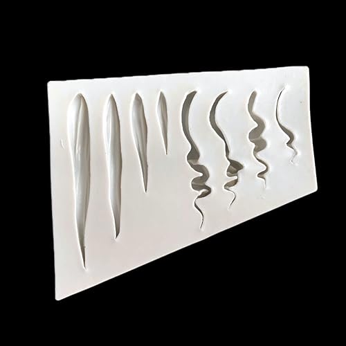 Miniatura 2 de Moldes de fondant 2 piezas de molde de pelo de muñeca Fondant Cake Mold Clay Soft Ceramic Baking Tool