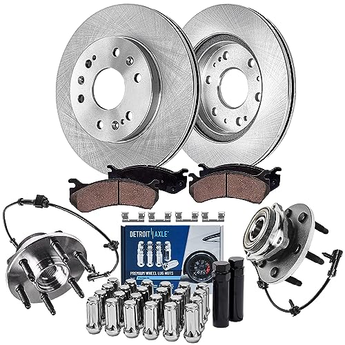 Image of Detroit Axle - 4WD Front Brake Kit for Silverado Sierra 1500 Tahoe Escalade