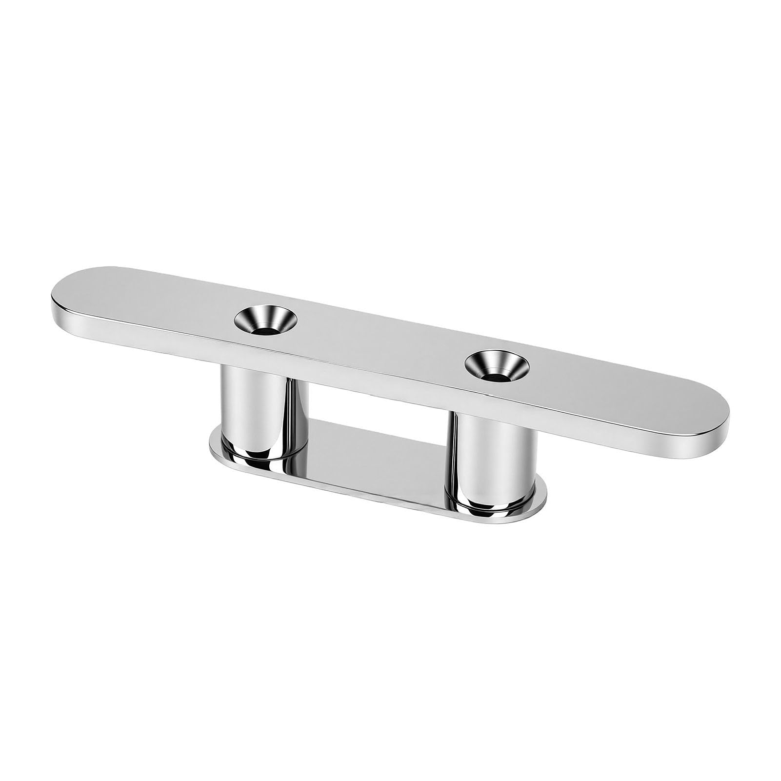 Fydun Boots-Festmacher, Marine-Dock-Klampe, 10 Zoll 316 Edelstahl, Offene Basis, Hochglanzpoliert, Rostbeständig, Verschleißfest für Yachten, Schiffe, Decks, Anlegestellen