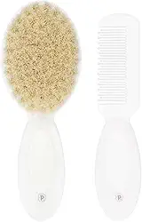 Pimpolho Kit Pente E Escova De Cerdas Naturais Para Bebê