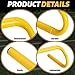 Wettarn 10 Pcs Speed Agility Training Hurdles Detachable Durable Hurdle Agility Plyometric and All Purpose Speed Training Equipment for Athletes Soccer Basketball(6 Inch,Yellow)