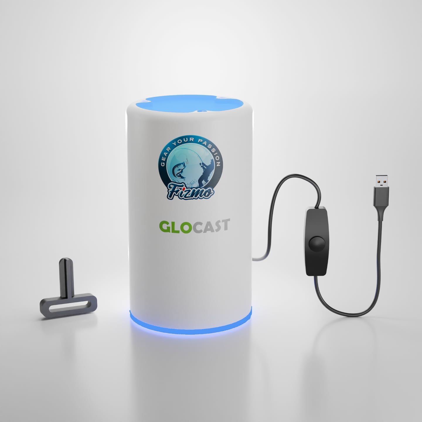 Aramish GloCast Mini - Instant UV Charger for Lures Ice Fishing Night Fishing Glow Baits Jigs Tubes Powerful UV LED Light