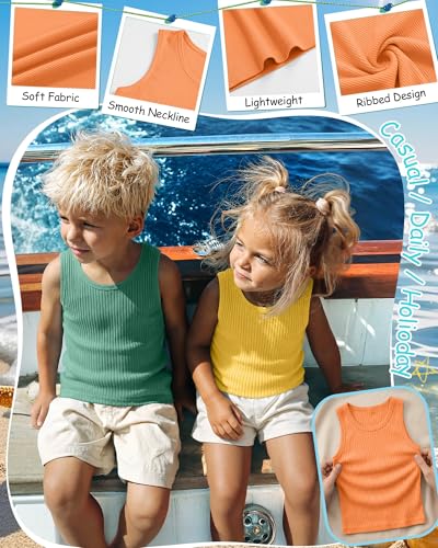 Image of 4 Pack Toddler Boys Cotton Tank Tops