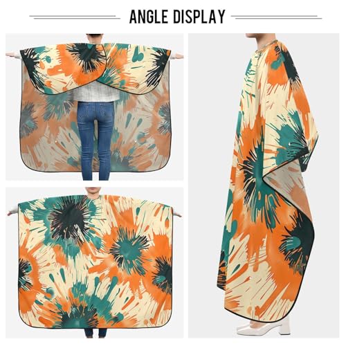 Capa Profesional de Corte de Cabello Impermeable Floral Abstracto miniatura 5