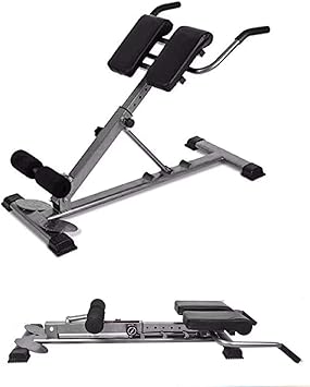 Roman Chair Back Hyper Extension Bench Adjustable Exercise Machine for Home Gym Abdominal Workout Equipment Foldable 30-40-50 Degrees Adjustable