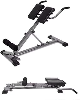 ComMax Roman Chair Back Hyperextension Bench-Foldable Back Extension Machine -30-40-50 Angle & Height Dual Adjustable Roman Chair Exercise Equipment for Home Gym