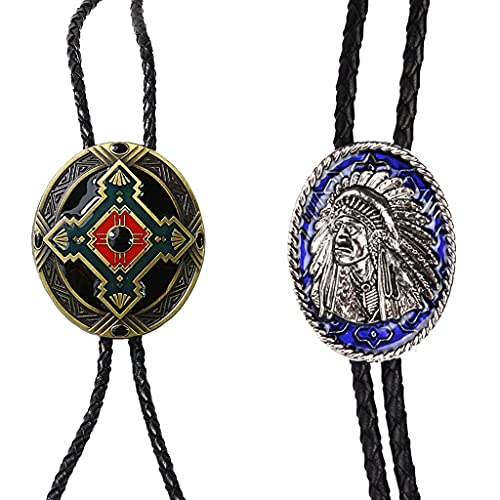 oshhni Colar Masculino Impresso American Cowboy Head Estilo Vintage