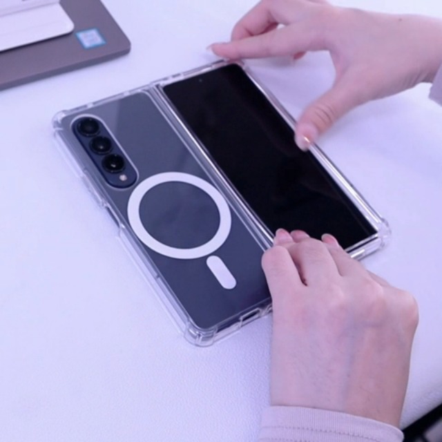 Amazon.com: ioiFour for Samsung Galaxy Z Fold 4 Magnetic Clear