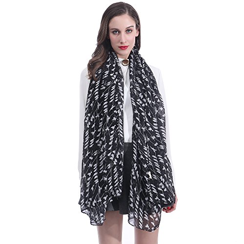 Bird Print Women's Scarf Shawl Wrap Lightweight3