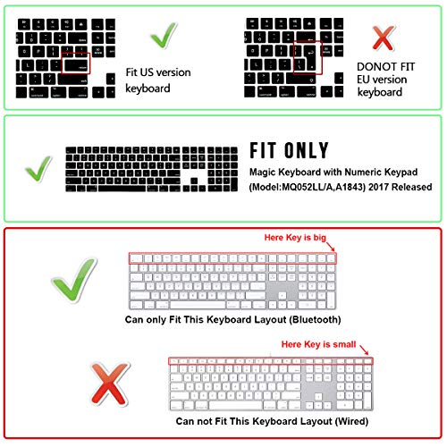 Protector de Teclado Silicona Blanco Ultra Delgado para Mac 2017 miniatura 2