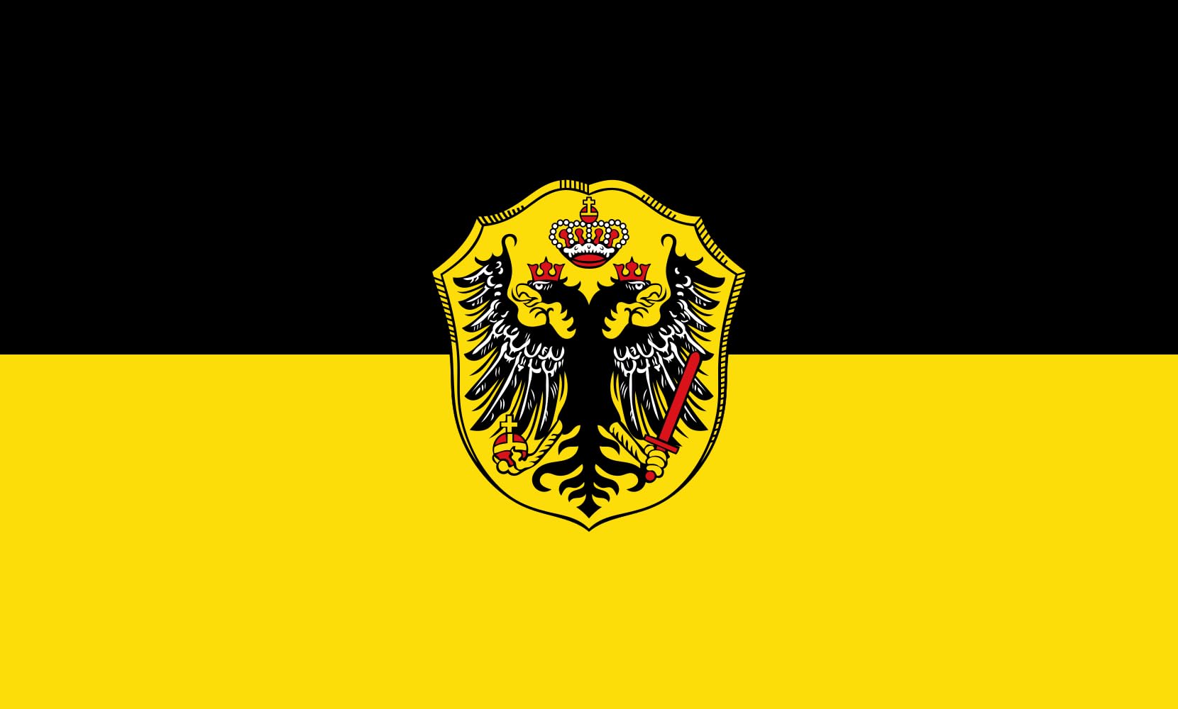 Drapeau Erlenbach a.Main au format paysage pour décorer vos fêtes de rue