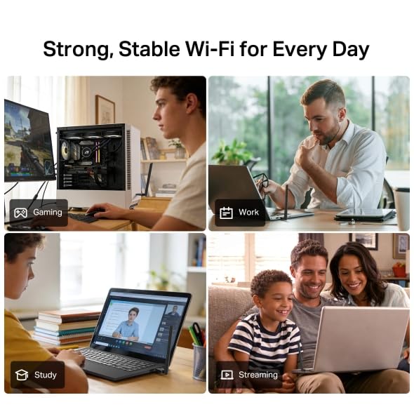 TP-Link Archer TXE70U Plus WLAN Stick do PC WiFi 6E, AXE5400 USB WLAN adapter Tri-Band, USB 3.0, anteny High-Gain, WPA3, kompatybilny z Windows 11/10