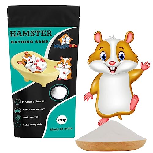 Image of Dust-Free Hamster Sand Your Tiny Friend's Ultimate Bathing and Bedding Solution |Desert Dreams|Pamper Your Hamster|Tiny Paws, Fresh Play|Tiny Friends, Big Care|Hamster Grooming Sand| 200 Grm