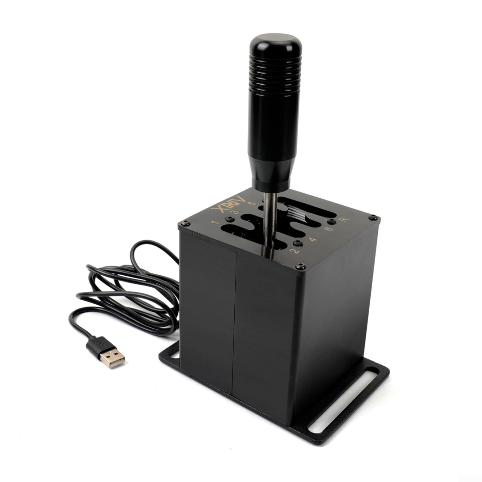Zeroupshop Cambio manuale per simulatore di corsa G27/G29/T300, costruzione in lega di alluminio con manopole in fibra di carbonio, ergonomico per un design per una guida realistica (7-HB039)