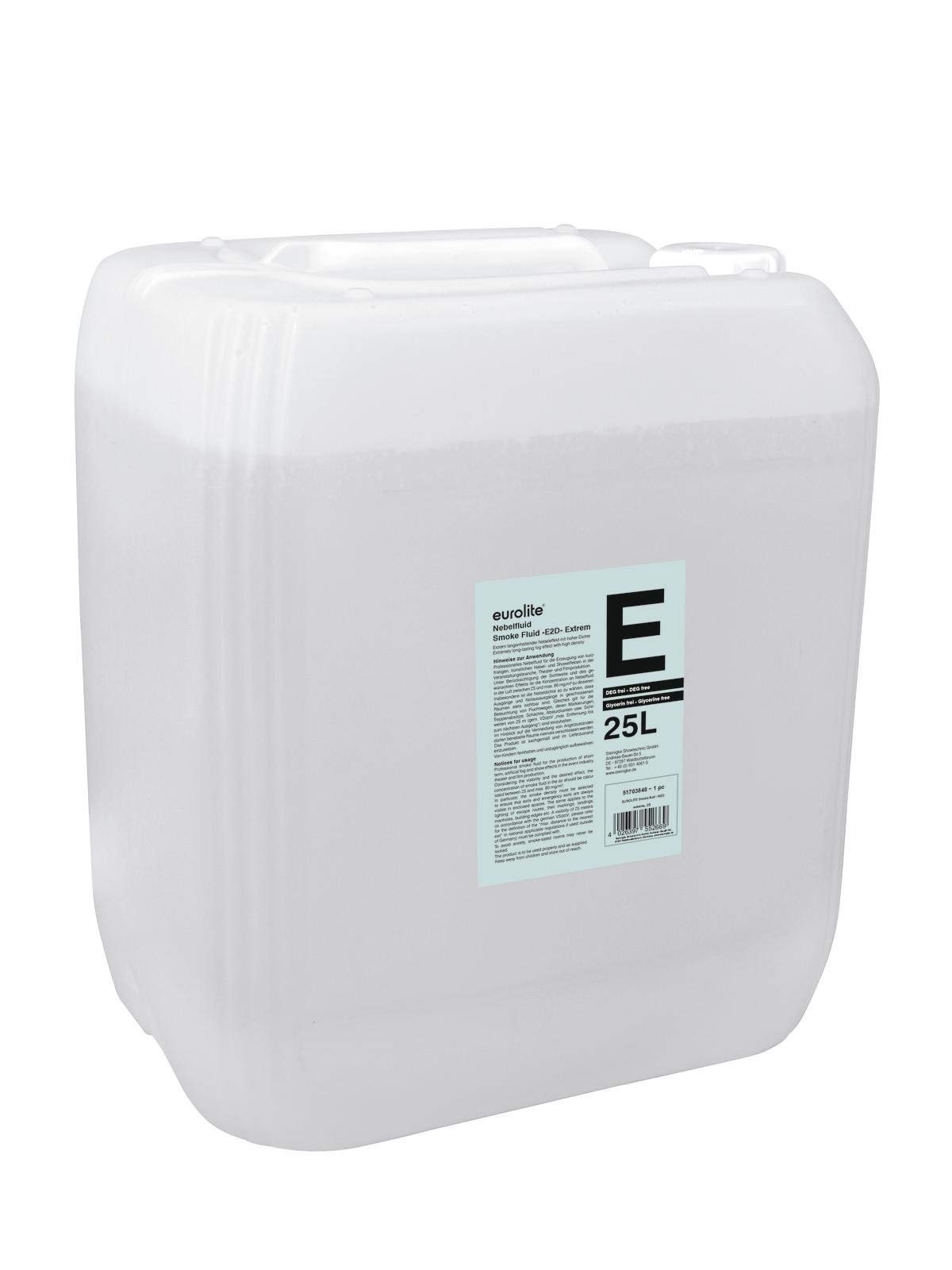 Eurolite Smoke Fluid -E2D- Extrem 25 Liter – Nebelfluid für Nebelmaschinen