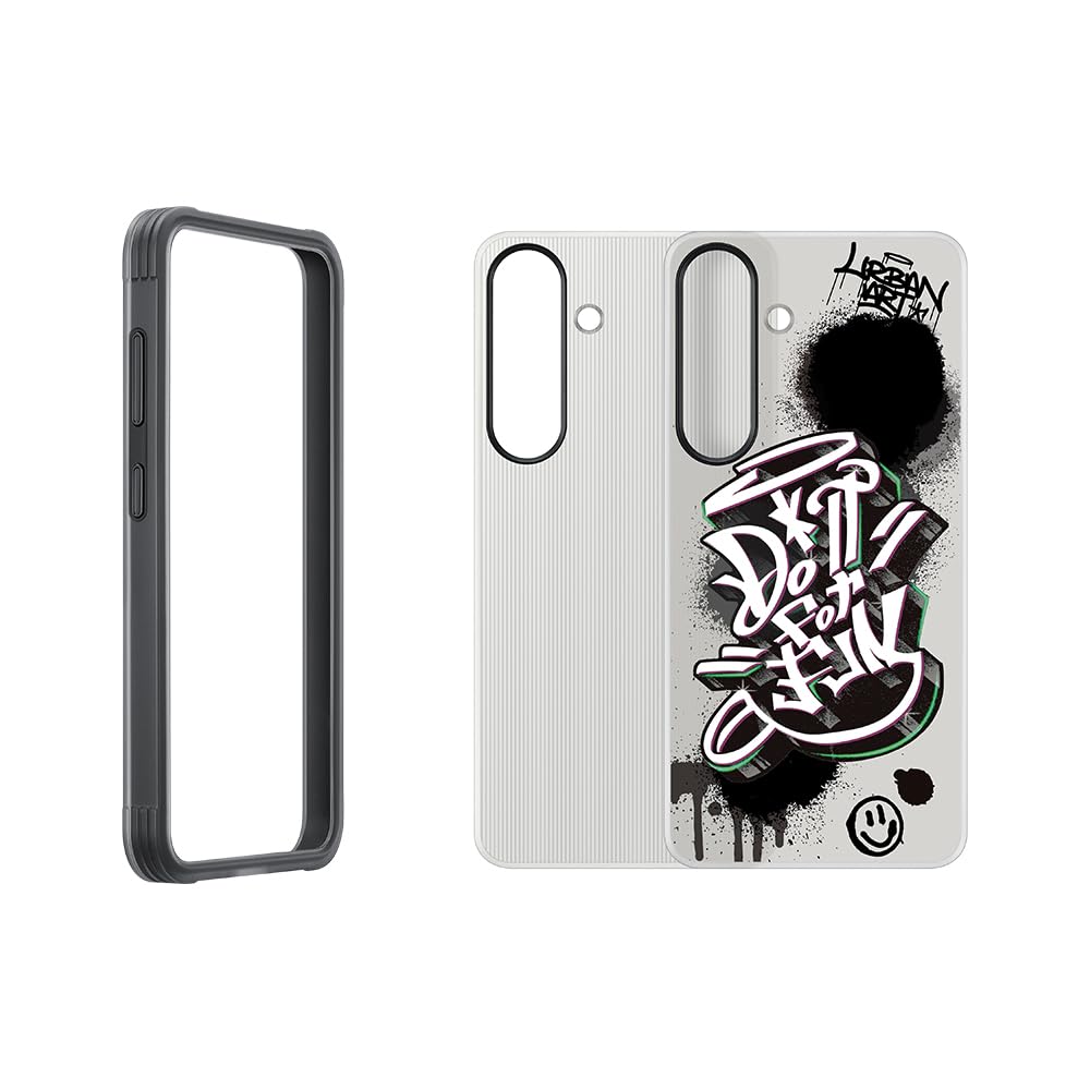 Custodia flipsuit rinforzata personalizzabile per Samsung Galaxy S25 Nero