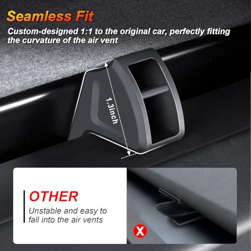 Image of 2PCS Air Freshener Adapter for Tesla Model 3 Highland 2024 2025 & Model Y Juniper 2025 2026 Accessories, No Adhesive Requried, Air Freshener not Included