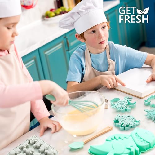 GET FRESH Dinosaur Baking Cooking Tool Set for Kids - Image 4