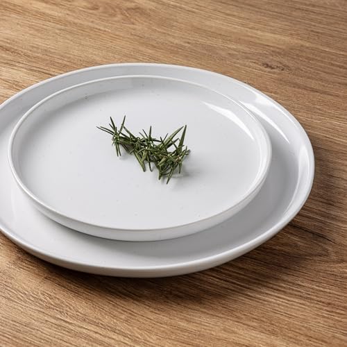 GBHOME Ceramic Dinnerware Set for 4, 12pcs Stoneware Plates and Bowls Sets, Handmade Chip and Scratch Resistant Dishes Set, Dishwasher & Microwave Safe - Image 3