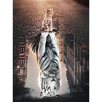 5D Diamantmalerei Tiger – 130x55 Cm, DIY Set Mit Vollzubehör, Wandbild Zum Selbermachen
