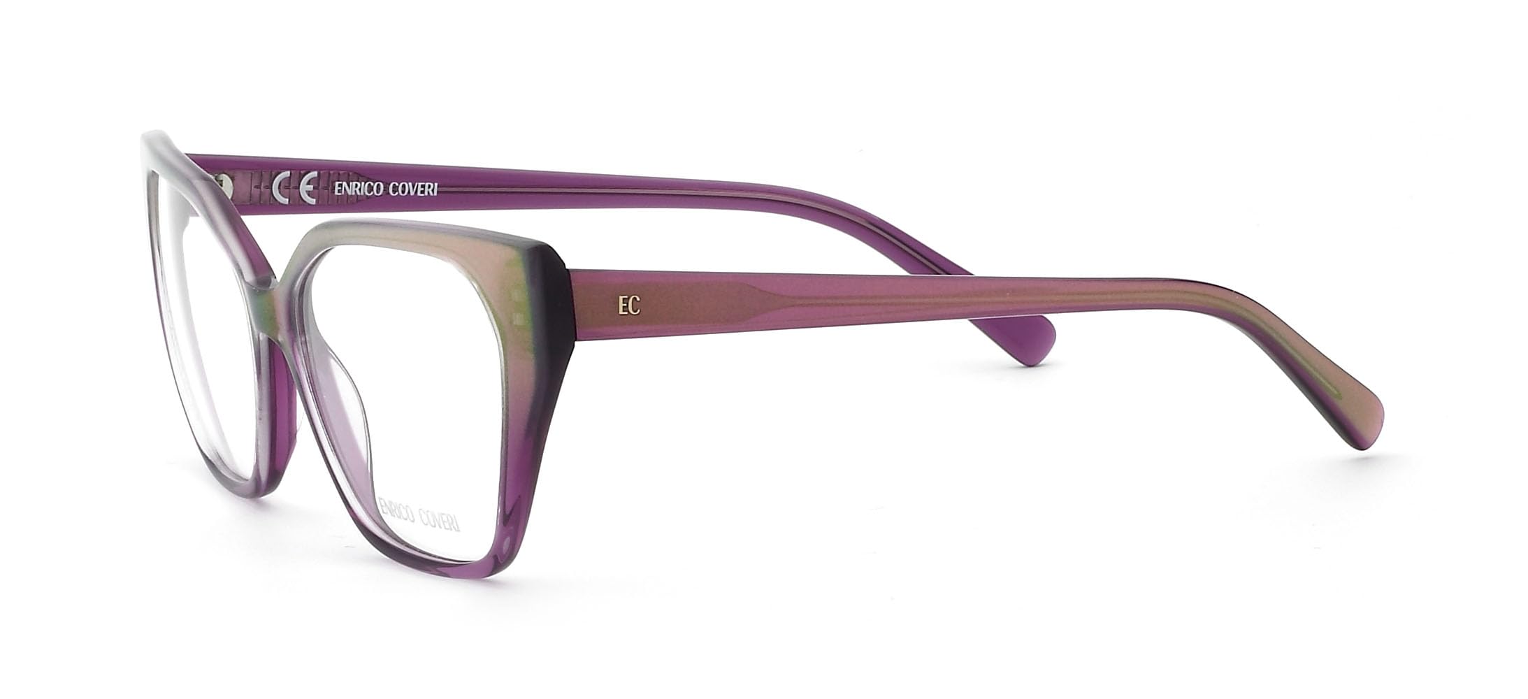 Enrico Coveri Okulary korekcyjne ECV137 damskie oprawki, Fioletowy