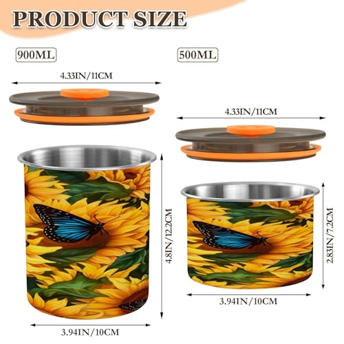 Contenedor de almacenamiento hermético para café Qilmy 17oz miniatura 3