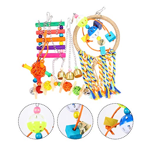 POPETPOP Brinquedos Do Pássaro Do Papagaio Pássaro Brinquedo Colorido Brinquedo de Mastigar Brinqued