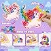 DREACAREFT Poke Art and Crafts Kits for Girls, Fun and Mess Free DIY Wind Chime Creative Activity, Birthday Gifts Toys for 5 6 7 8+ Year Old Girls