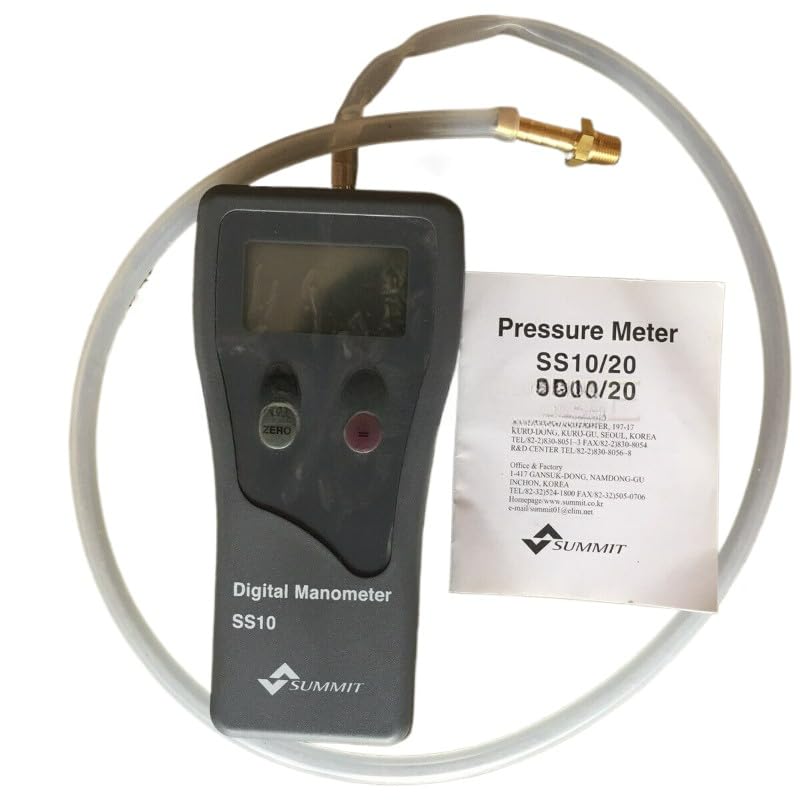 1PCS Handheld Gas Pressure Gauge SS10 Pressure Gauge