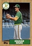 1987 Topps Baseball Card #413 Moose Haas
