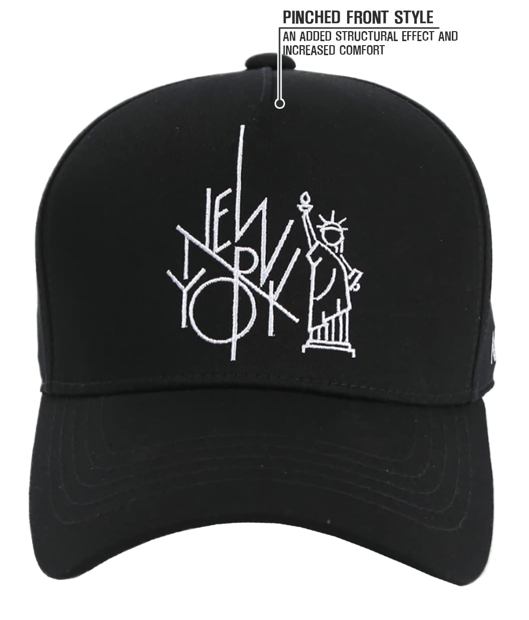 Flipper NY NYC New York City Statua della Libertà Logo in cotone strutturato Cappellino da baseball Cappello Snapback regolabile