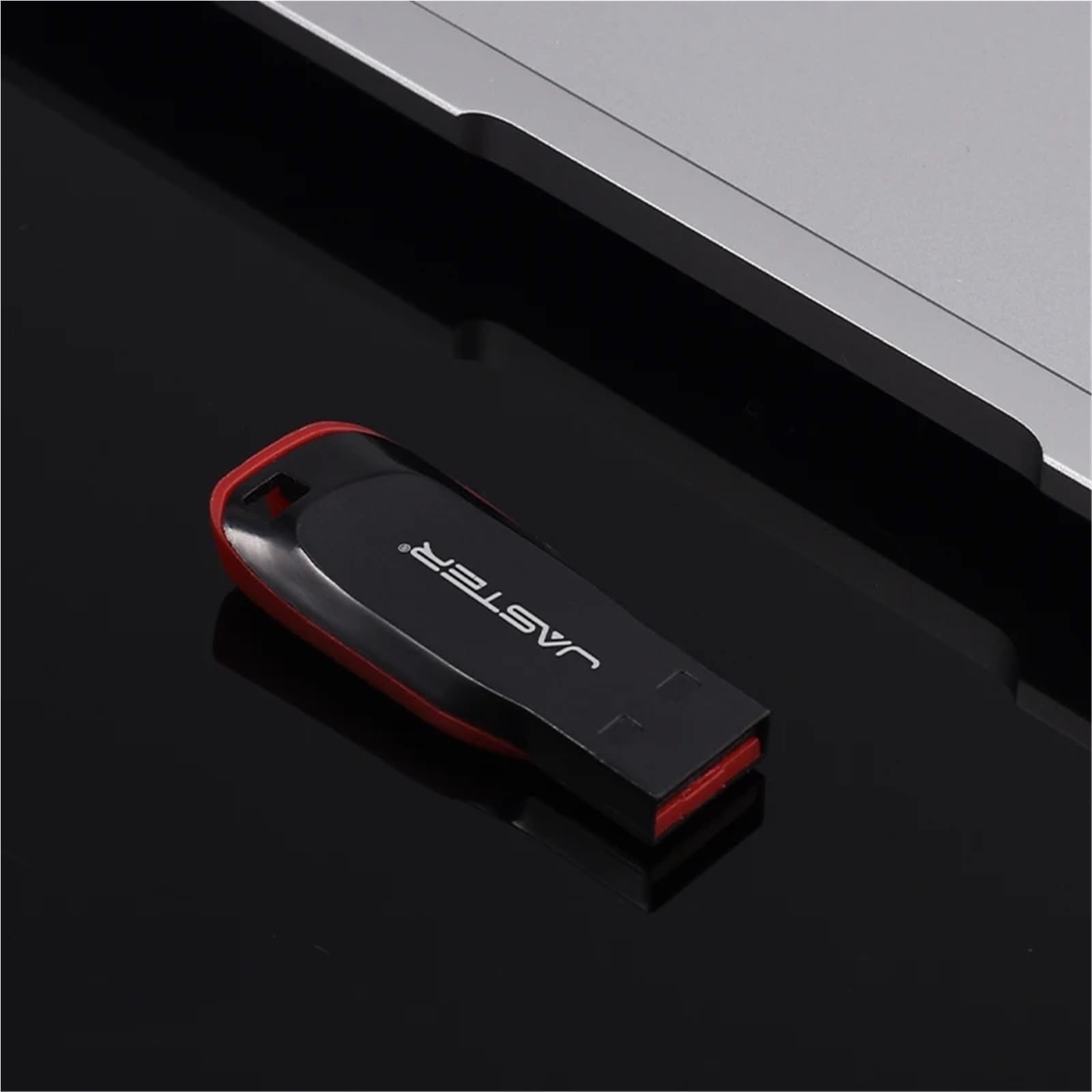 Chiavetta USB in plastica da 128 GB, portachiavi di memoria, 64 GB, 32 GB, nero, regalo aziendale, 16 GB, 8 GB, 4 GB (128 GB)