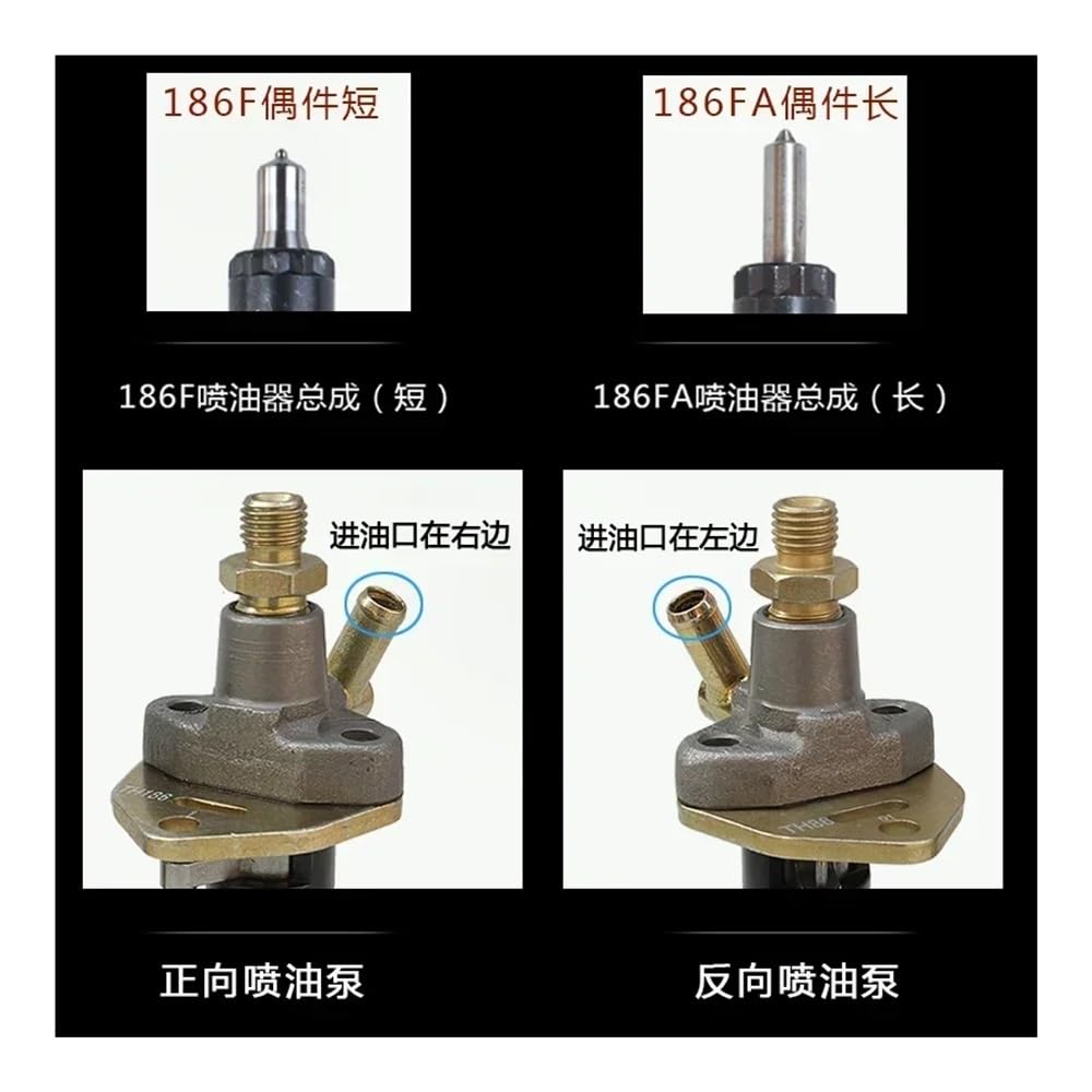 Generator Fuel Pump Replacement 186FA Diesel Fuel Injection Pump - Iron ...
