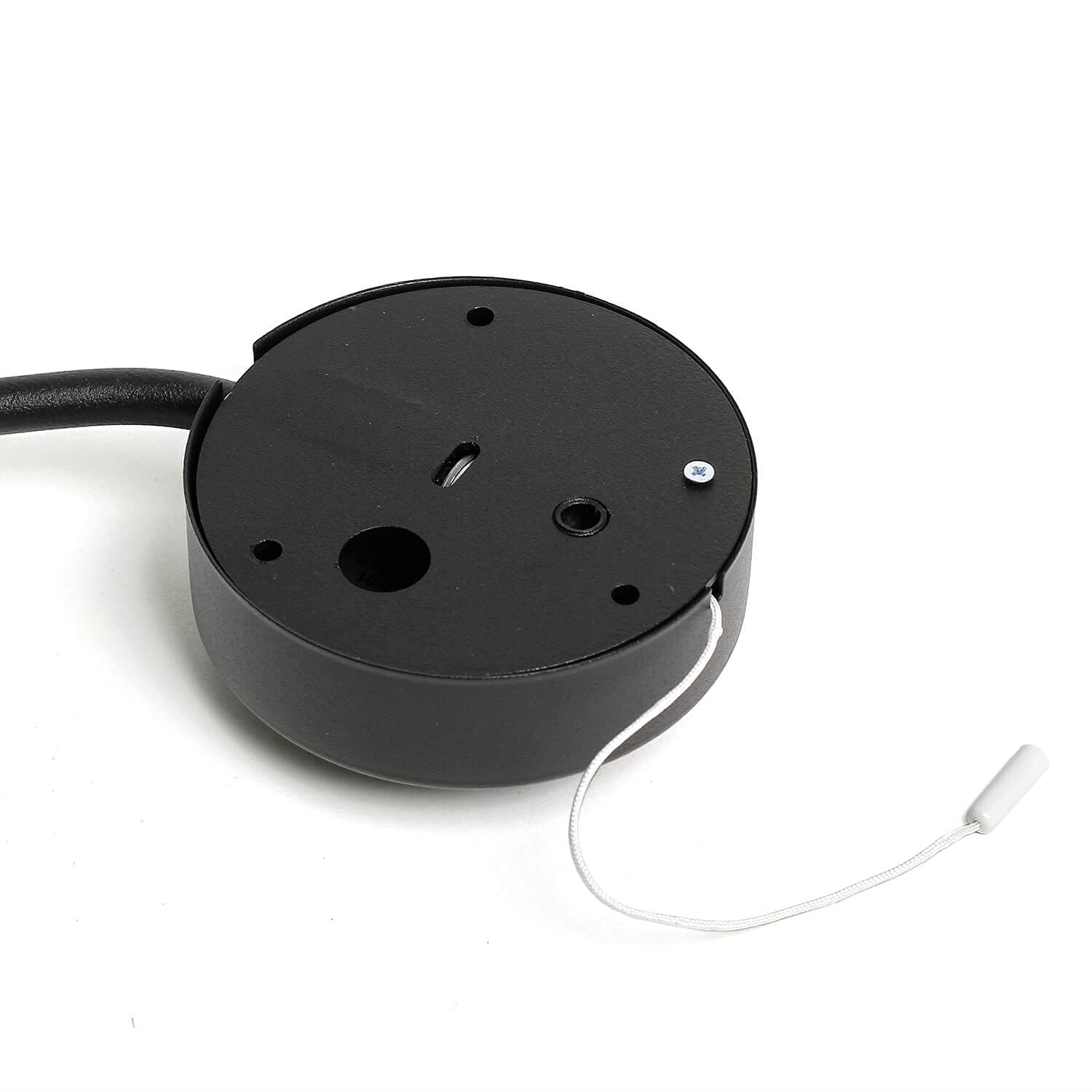 Licht-Erlebnisse Wandleuchte Metall Schwarz Wohnzimmer Flur Schlafzimmer H:45 GU10 max. 35 Watt Schalter Zylinder Modern flexible Wandlampe Innen EYE