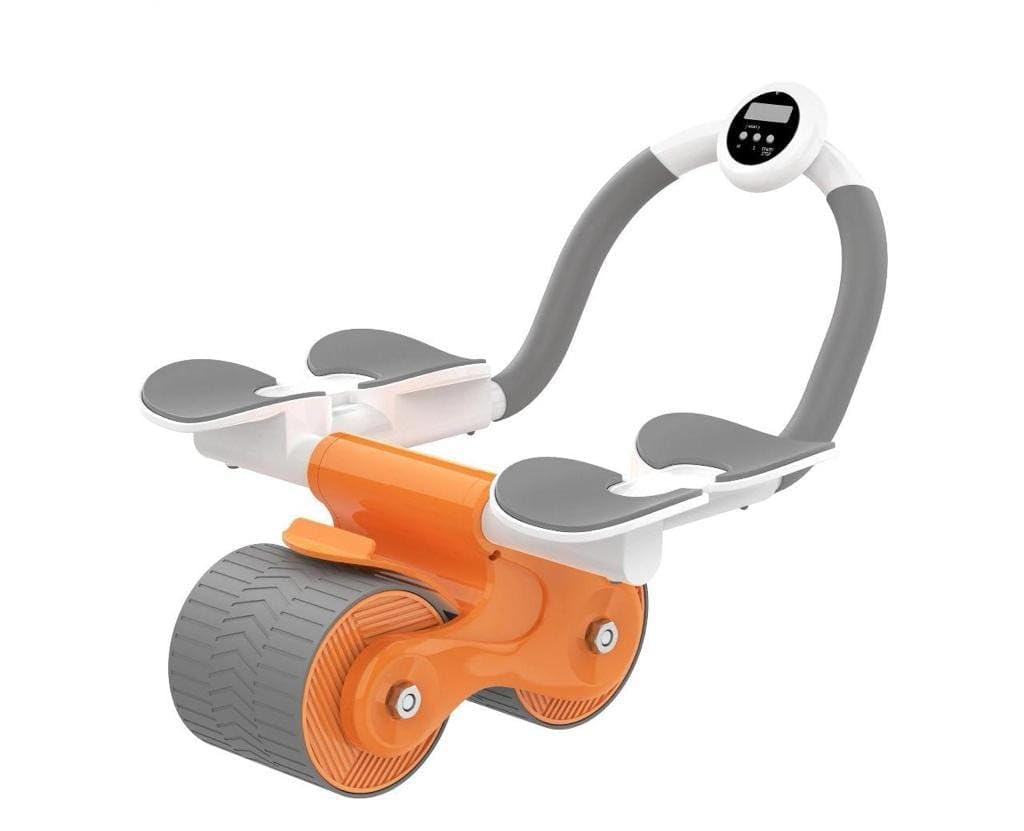 DAVIN Abdominal roller with elbow support, timing screen and phone holder/Abdominal roller with elbow support, timing screen and phone holder