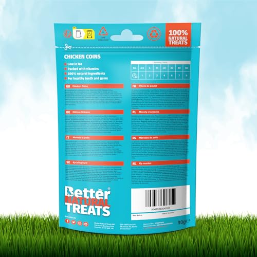 Better Natural Chicken Coins Dog Treats, 90 g (Pack of 10) - Image 3