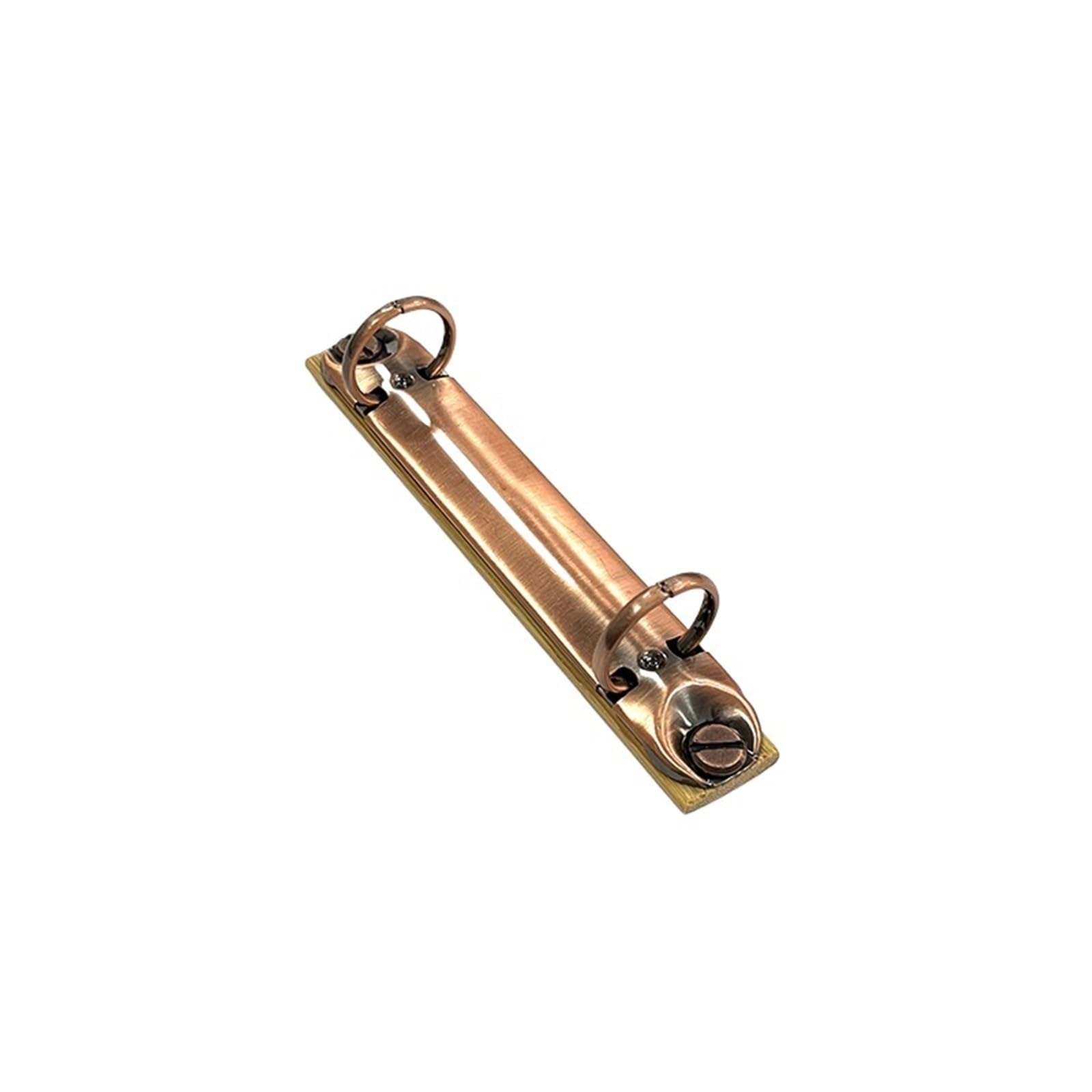 Clip foglie sciolte in metallo multicolore, Meccanismo raccoglitore ad anelli 8 pezzi A5 A7 Striscia staccabile con fibbia for album multicolore(Red Bronze)