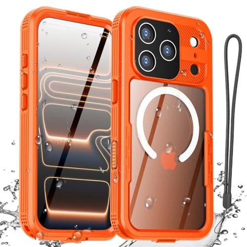 Coque compatible iPhone 17 orange intégrale antichoc pour éviter les fissures