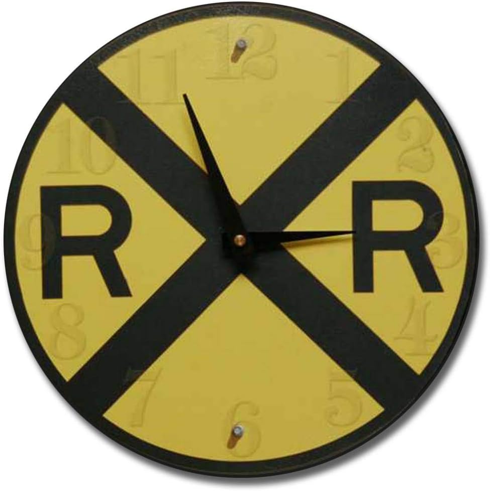 Railroad Crossing Clock - 12"